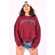 Madmext MG1196 Kadın Mad Girls Bordo Sweatshirt