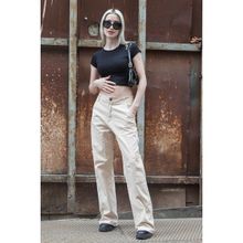 Madmext MG1601 Bej Kadın Pantolon