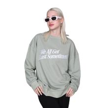 Madmext MG1901 Mint Yeşili Kadın Sweatshirt