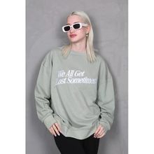Madmext MG1901 Mint Yeşili Kadın Sweatshirt