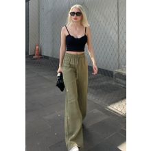 Madmext MG1980 Yeşil Kadın Pantolon