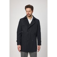 Madrid Erkek Lacivert Kruvaze Yaka Slim Fit Pamuk Karışımlı Trençkot - 48 - 01L-Lacivert