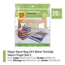Magic Saver Bag 20'li Bahar Temizliği Vakumlu Poşet Seti 2