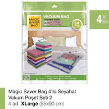 Magic Saver Bag 4'lü Seyahat Vakumlu Poşet Seti 2