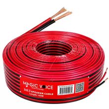 Magicvoice Mv-29560 2x2.50 mm Siyah Kırmızı 100 mt Cca Hoparlör Ses Kablosu