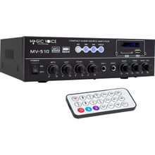 Magicvoice MV-510 50W USB-SD-Bluetooth 2 Mikrofon Girişli Hat Trafolu Amfi