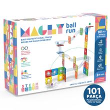 Magly Ball Run Parkur 3 Boyutlu 101 Parça Manyetik Yapı Seti