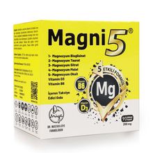 Magni5 Magnezyum 200 mg Vitamin D3 B6 90 Kapsül