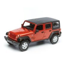 Maisto MAY-32523-3 2015 Jeep Wrangler Unlimited 1:24 Desing Model Araba Kahve
