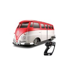 Maisto Tech 1:10 Volkswagen Van Samba U/K Kırmızı Model Araba