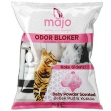 Majo 20x25 gr Bebek Pudrası Kokulu Kedi Kumu Koku Giderici Temizleyici