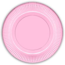Makaron Karton Tabak, 23 cm x 8 Adet - Pembe