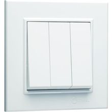 Makel Karea Üçlü 3 Tuşlu 1+3 Beyaz Anahtar