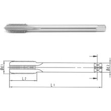 Makina Takım B00105750805 DIN-374/C M8X1 HSS-E Metrik İnce Vidalı Düz Kanallı Makina Kılavuzu