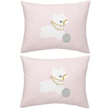 Makiteks Lama Pembe 2 Adet 50x70 cm %100 Pamuk Yastık Kılıfı