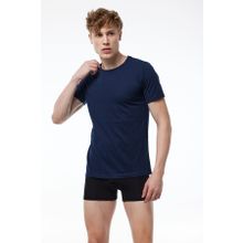 Malabadi 084 Lacivert Basic Yuvarlak Yaka İnce Modal Erkek T-shirt