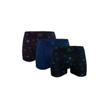 Malabadi 3M251 Set-1 3 Adet Desenli Modal Erkek Boxer