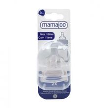 Mamajoo 0 Ay+ 2'li Silikon Cam Biberon Emziği