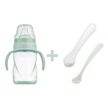 Mamajoo 270 ml Powder Green Kulplu Eğitici Bardak