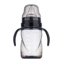 Mamajoo Black 270 ml Kulplu Akıtmaz Eğitici Bardak+Anti-Kolik Bardak Ucu