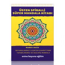 Mandala Kitabı Üstten Spiralli Süper