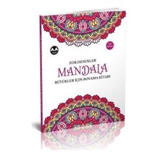Mandala Zor Desenler Büyükler Için Boyama Kitabı - Akıllı Adam Yayınları