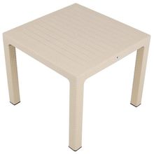 Mandella 90x90 cm Elit Rattan Çöl Beji Masa