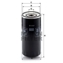 Mann W1170/7 Yağ Filtresi