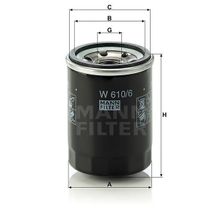Mann W610/6 Yağ Filtresi