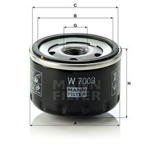 Mann W7003 Yağ Filtresi