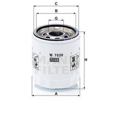Mann W7030 Yağ Filtresi