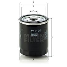 Mann W712/6 Yağ Filtresi