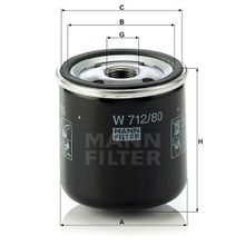 Mann W712/80 Yağ Filtresi