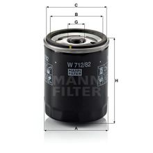 Mann W712/82 Yağ Filtresi