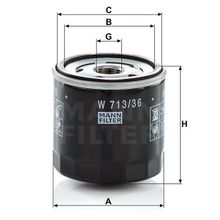 Mann W713/36 Yağ Filtresi