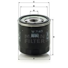 Mann W714/3 Yağ Filtresi