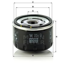 Mann W75/3 Yağ Filtresi