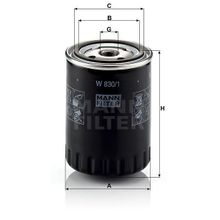 Mann W830/1 Yağ Filtresi
