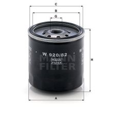 Mann W920/82 Yağ Filtresi