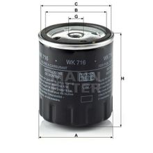 Mann WK716 Yakıt Filtresi