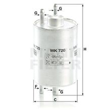 Mann WK720 Yakıt Filtresi