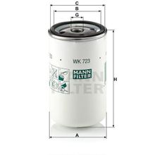 Mann WK723 Yakıt Filtresi