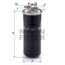 Mann WK735/1 Yakıt Filtresi
