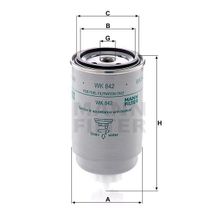 Mann WK842 Yakıt Filtresi
