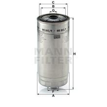 Mann WK845/9 Yakıt Filtresi