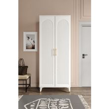 mapahomeliving Kale Metal Kulp Kla2190 Ayakkabılık Portmanto Vestiyer Beyaz Gold