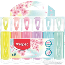 Maped 742558 1-5 mm Pastel Renk 6'lı Fosforlu Kalemler