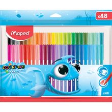 Maped 845726 Plastik Poşetli 48 Renk Color'Peps Ocean Keçeli Kalem