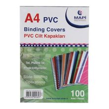 Mapi 350 mic A4 Siyah Beyaz 100'lü Pvc Kapak
