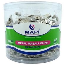 Mapi Şeffaf Metal Maşalı Klips